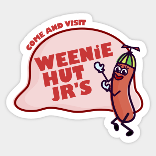 Weenie Hut Jr's Logo Sticker